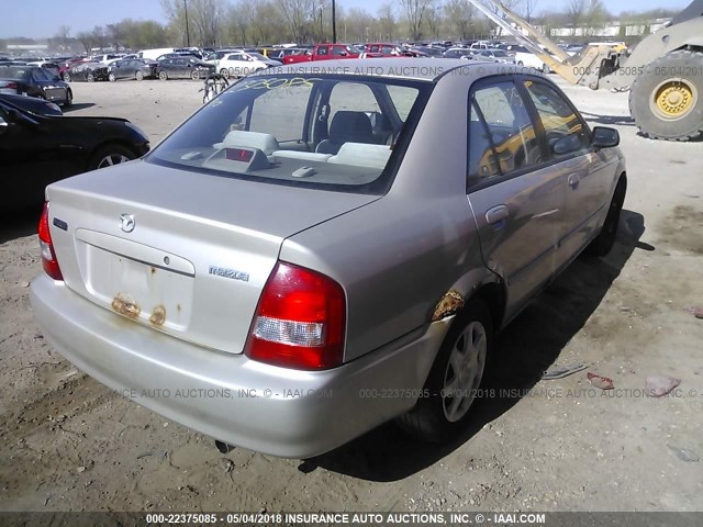 JM1BJ222XY0301547 - 2000 MAZDA PROTEGE DX/LX TAN photo 4