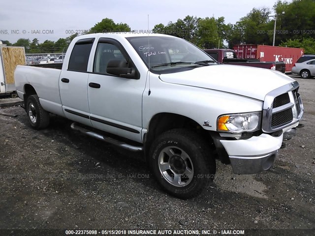 3D7KU28C93G801703 - 2003 DODGE RAM 2500 ST/SLT WHITE photo 1