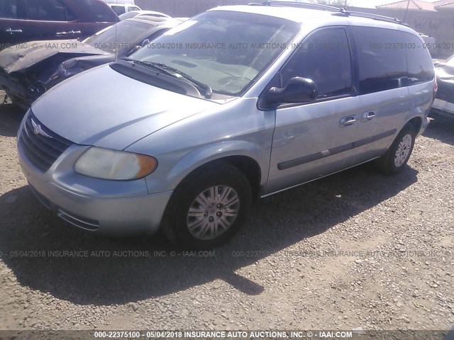 1C4GP45R85B251921 - 2005 CHRYSLER TOWN & COUNTRY  Light Blue photo 2