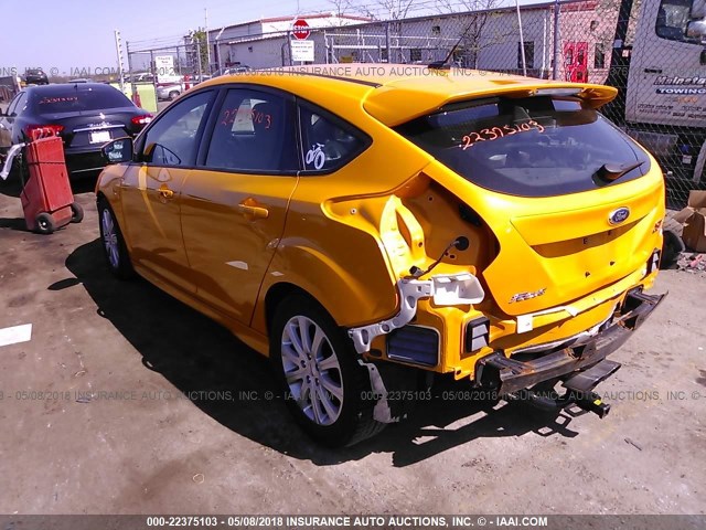 1FADP3L95DL276306 - 2013 FORD FOCUS ST YELLOW photo 3