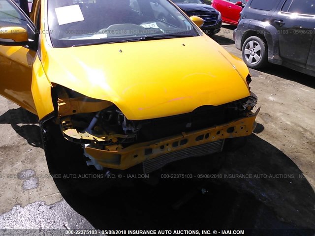 1FADP3L95DL276306 - 2013 FORD FOCUS ST YELLOW photo 6