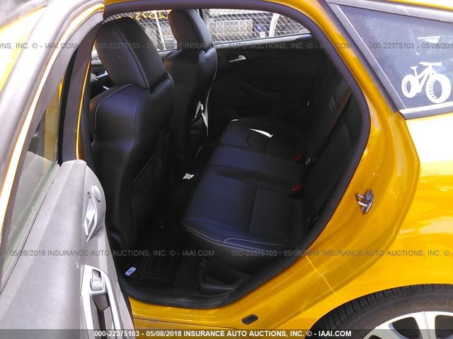 1FADP3L95DL276306 - 2013 FORD FOCUS ST YELLOW photo 8