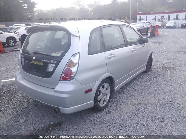 JS2RC61H855302108 - 2005 SUZUKI AERIO SX SILVER photo 4