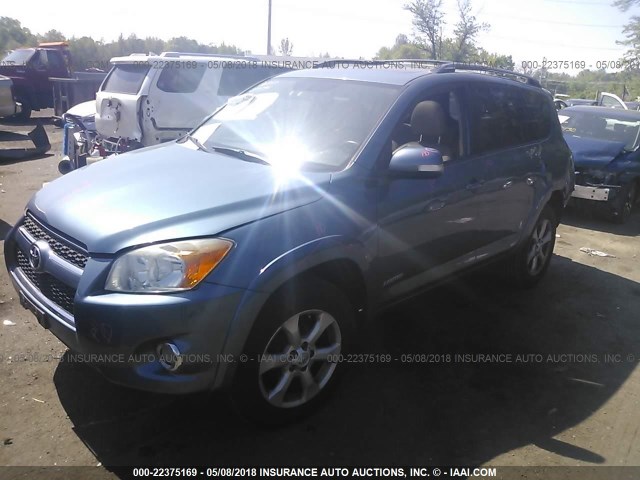 2T3BF31V79W009550 - 2009 TOYOTA RAV4 LIMITED BLUE photo 2