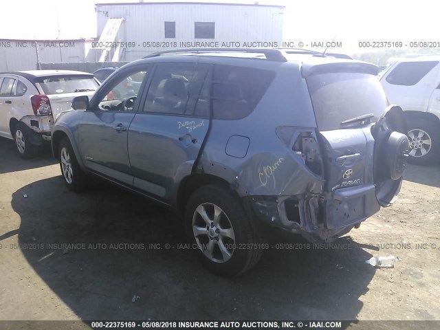 2T3BF31V79W009550 - 2009 TOYOTA RAV4 LIMITED BLUE photo 3