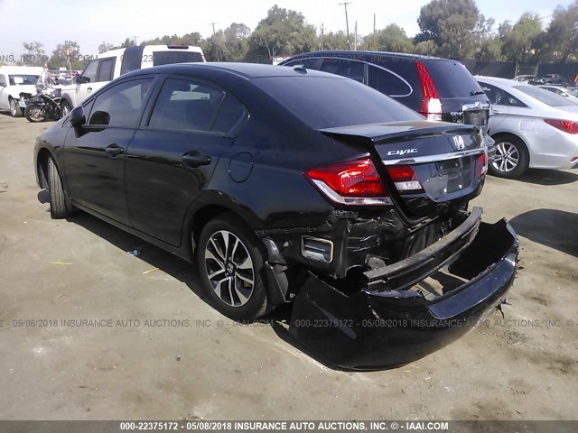19XFB2F99DE253319 - 2013 HONDA CIVIC EXL BLACK photo 3
