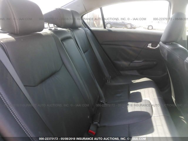 19XFB2F99DE253319 - 2013 HONDA CIVIC EXL BLACK photo 8