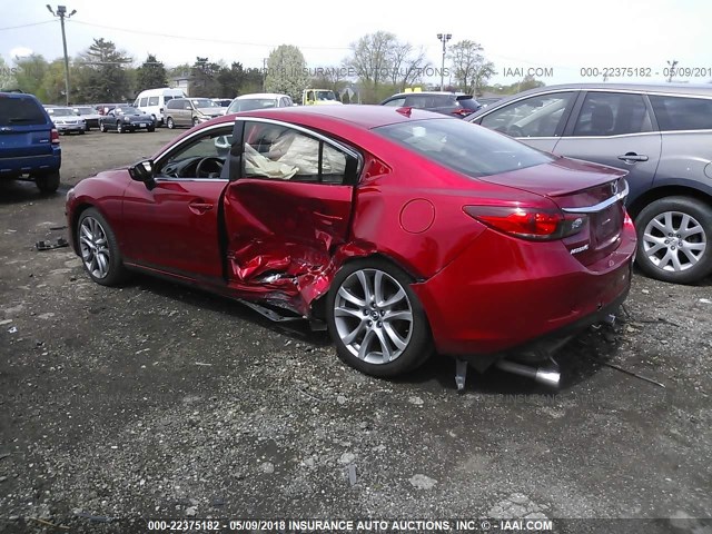 JM1GJ1W52F1217721 - 2015 MAZDA 6 GRAND TOURING RED photo 3