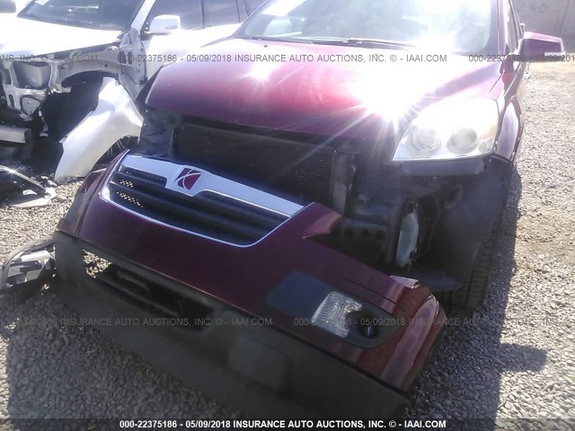 5GZER23728J243460 - 2008 SATURN OUTLOOK XR RED photo 6