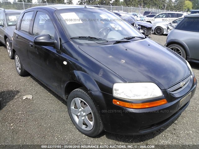 KL1TD62615B310120 - 2005 CHEVROLET AVEO LS GRAY photo 1