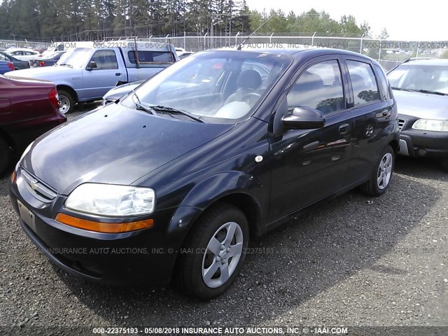 KL1TD62615B310120 - 2005 CHEVROLET AVEO LS GRAY photo 2