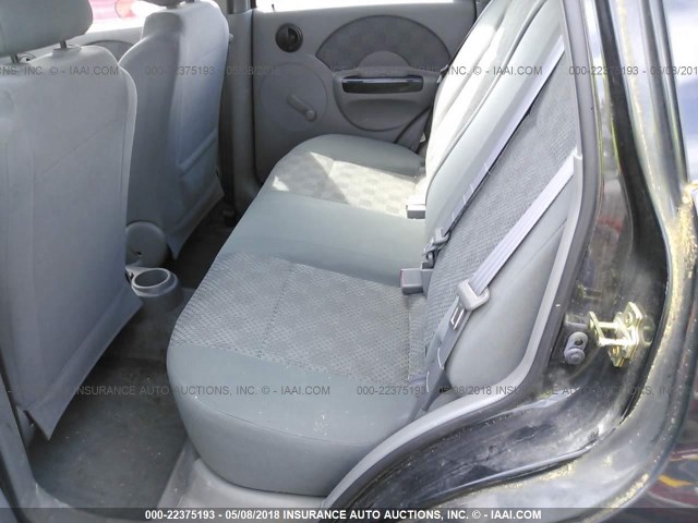 KL1TD62615B310120 - 2005 CHEVROLET AVEO LS GRAY photo 8