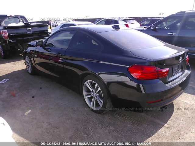 WBA3N3C56FK232233 - 2015 BMW 428 I BLACK photo 3