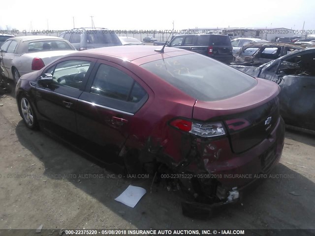 1G1RB6E47DU116254 - 2013 CHEVROLET VOLT RED photo 3