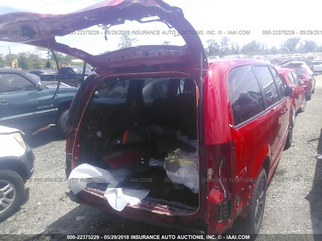 2C4RDGBG3FR668517 - 2015 DODGE GRAND CARAVAN SE RED photo 4