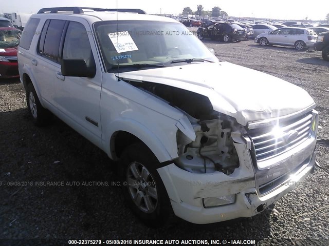 1FMEU63E88UB33142 - 2008 FORD EXPLORER XLT WHITE photo 6