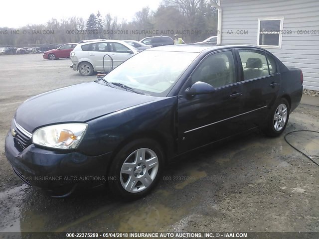 1G1ZT51F86F119167 - 2006 CHEVROLET MALIBU LT BLUE photo 2