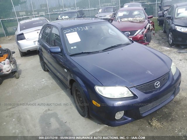 JM1BJ245931158567 - 2003 MAZDA PROTEGE PR5 BLUE photo 1