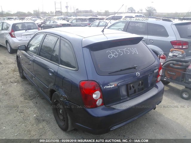 JM1BJ245931158567 - 2003 MAZDA PROTEGE PR5 蓝色 照片 3