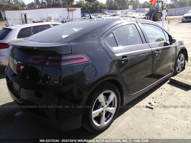 1G1RE6E4XEU120856 - 2014 CHEVROLET VOLT BLACK photo 4