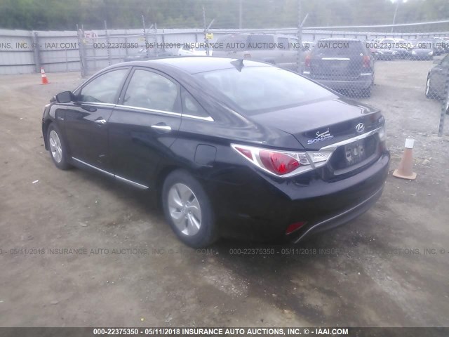 KMHEC4A48FA137272 - 2015 HYUNDAI SONATA HYBRID/LIMITED BLACK photo 3