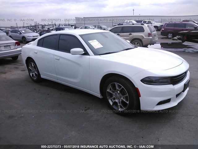 2C3CDXJG3HH582208 - 2017 DODGE CHARGER SXT WHITE photo 1