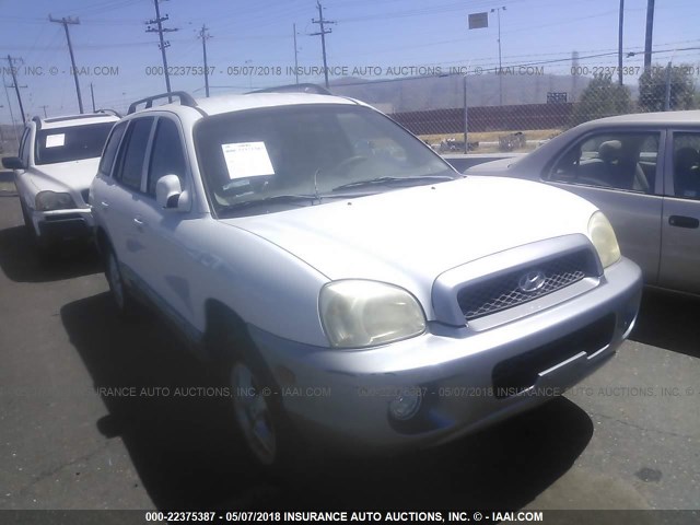 KM8SC13D73U342493 - 2003 HYUNDAI SANTA FE GLS/LX WHITE photo 1