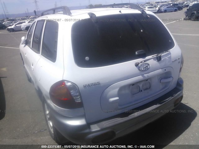 KM8SC13D73U342493 - 2003 HYUNDAI SANTA FE GLS/LX WHITE photo 3