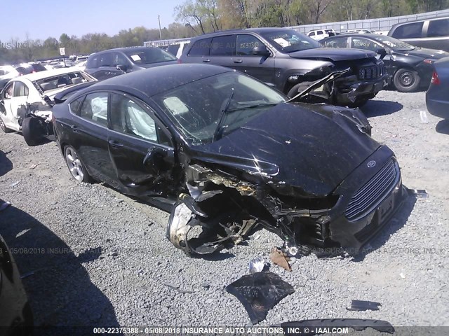 3FA6P0H74GR336550 - 2016 FORD FUSION SE BLACK photo 1