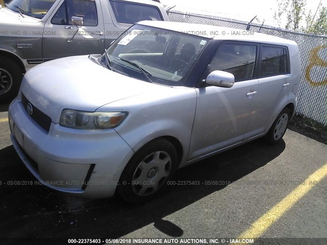 JTLKE50EX91066036 - 2009 TOYOTA SCION XB Silber Foto 2
