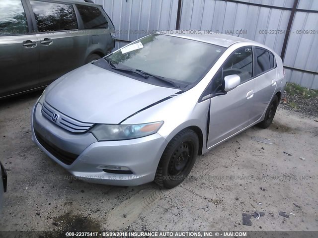 JHMZE2H54AS001595 - 2010 HONDA INSIGHT LX SILVER photo 2