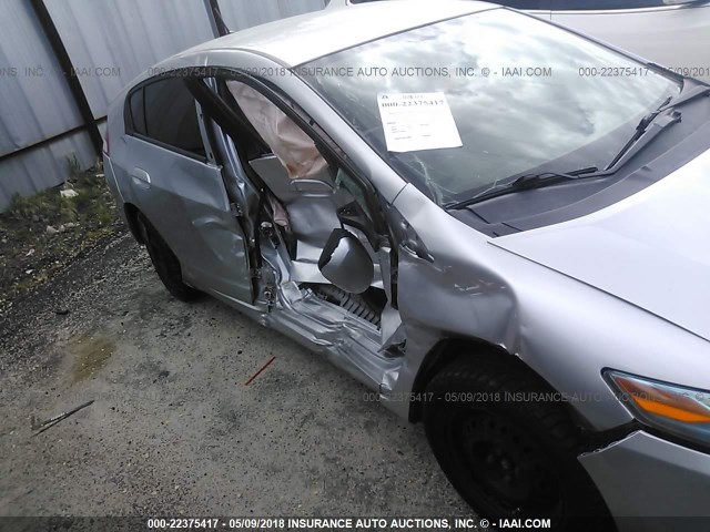 JHMZE2H54AS001595 - 2010 HONDA INSIGHT LX SILVER photo 6