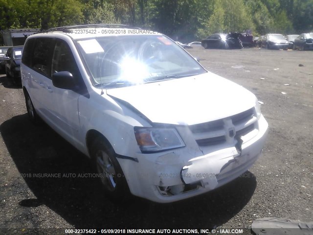 2D8HN44E59R677891 - 2009 DODGE GRAND CARAVAN SE WHITE photo 1