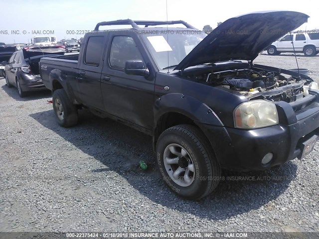 1N6MD29YX2C359817 - 2002 NISSAN FRONTIER CREW CAB SC BLACK photo 1