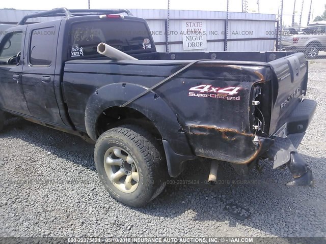 1N6MD29YX2C359817 - 2002 NISSAN FRONTIER CREW CAB SC BLACK photo 6