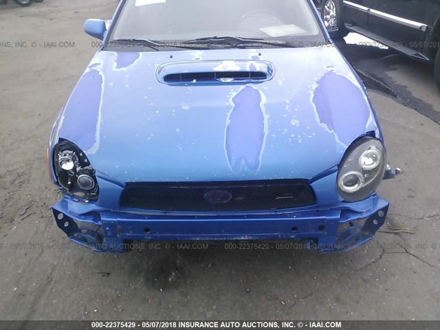 JF1GD29612G518737 - 2002 SUBARU IMPREZA WRX BLUE photo 6