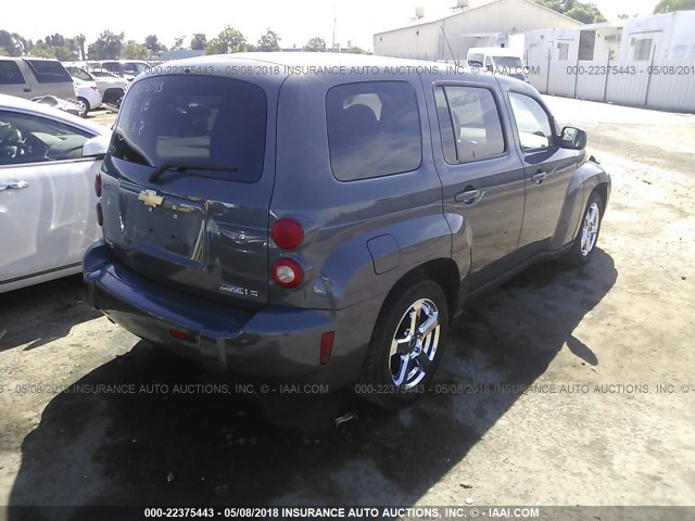 3GNCA13BX9S629680 - 2009 CHEVROLET HHR LS GRAY photo 4