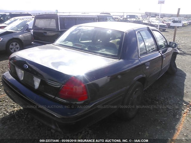 2FAHP71W43X172909 - 2003 FORD CROWN VICTORIA POLICE INTERCEPTOR BLACK photo 4