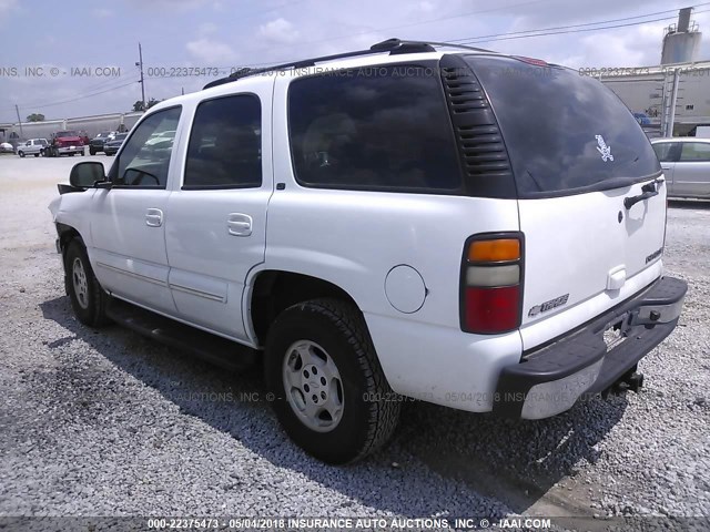 1GNEC13Z44R120518 - 2004 CHEVROLET TAHOE C1500 WHITE photo 3