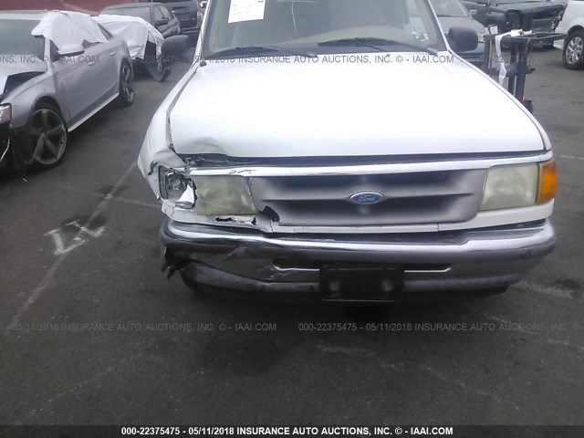 1FTCR14X1VPB46812 - 1997 FORD RANGER SUPER CAB WHITE photo 6