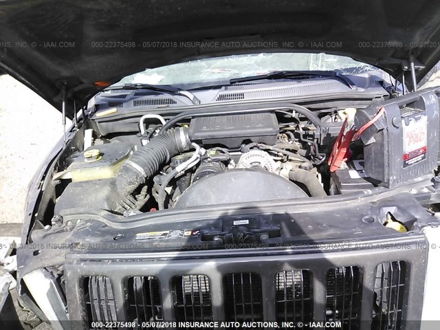 1J8HG48K26C104937 - 2006 JEEP COMMANDER GRAY photo 10