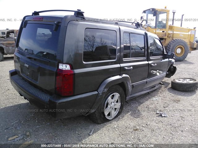 1J8HG48K26C104937 - 2006 JEEP COMMANDER GRAY photo 4