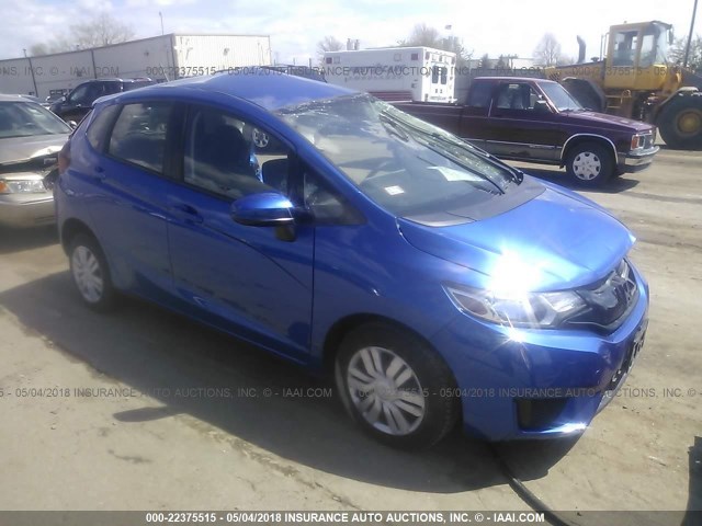 JHMGK5H53HS018237 - 2017 HONDA FIT LX BLUE photo 1