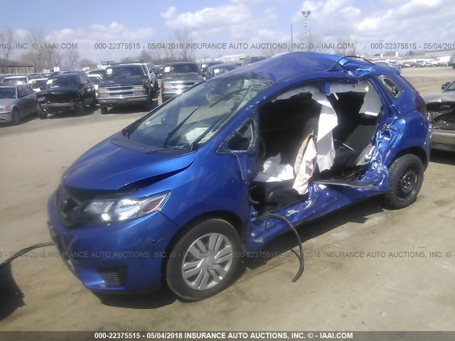 JHMGK5H53HS018237 - 2017 HONDA FIT LX BLUE photo 2