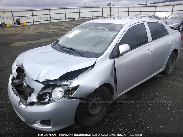 JTDBL40E299018897 - 2009 TOYOTA COROLLA LE/XLE SILVER photo 2