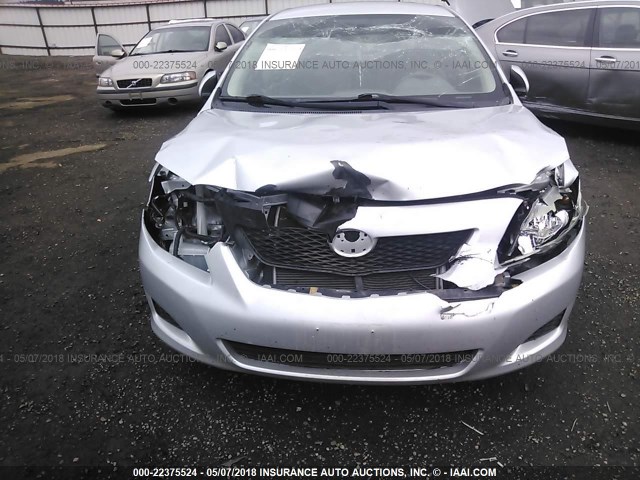 JTDBL40E299018897 - 2009 TOYOTA COROLLA LE/XLE SILVER photo 6