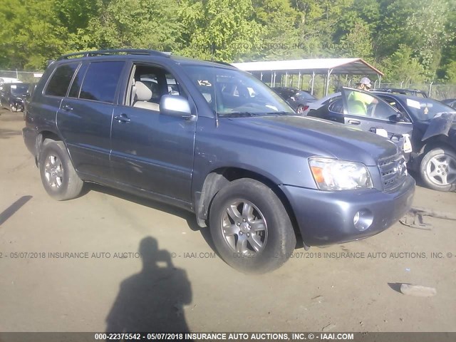 JTEHP21A870190637 - 2007 TOYOTA HIGHLANDER SPORT BLUE photo 1