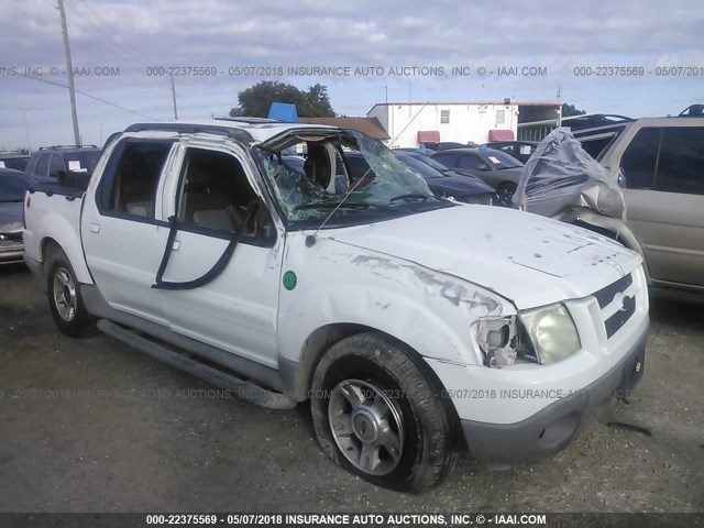 1FMZU67E03UB29154 - 2003 FORD EXPLORER SPORT TR  WHITE photo 1