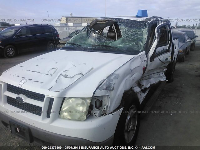 1FMZU67E03UB29154 - 2003 FORD EXPLORER SPORT TR  WHITE photo 6