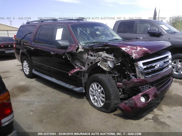 1FMJK1J52BEF24380 - 2011 FORD EXPEDITION EL XLT/EL KING RANCH MAROON photo 1